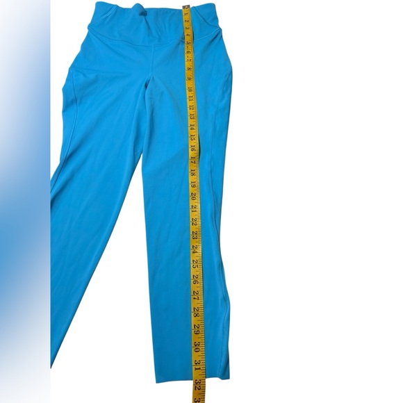 Lululemon High-Rise Leggings 28” Turquoise Blue | Buttery Soft Nulu - Picture 6 of 7